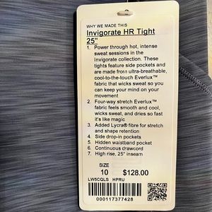 NWT INVIGORATE TIGHTS 25”